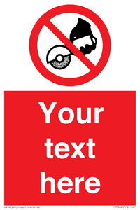 Custom Do not use with hand held grinding machine